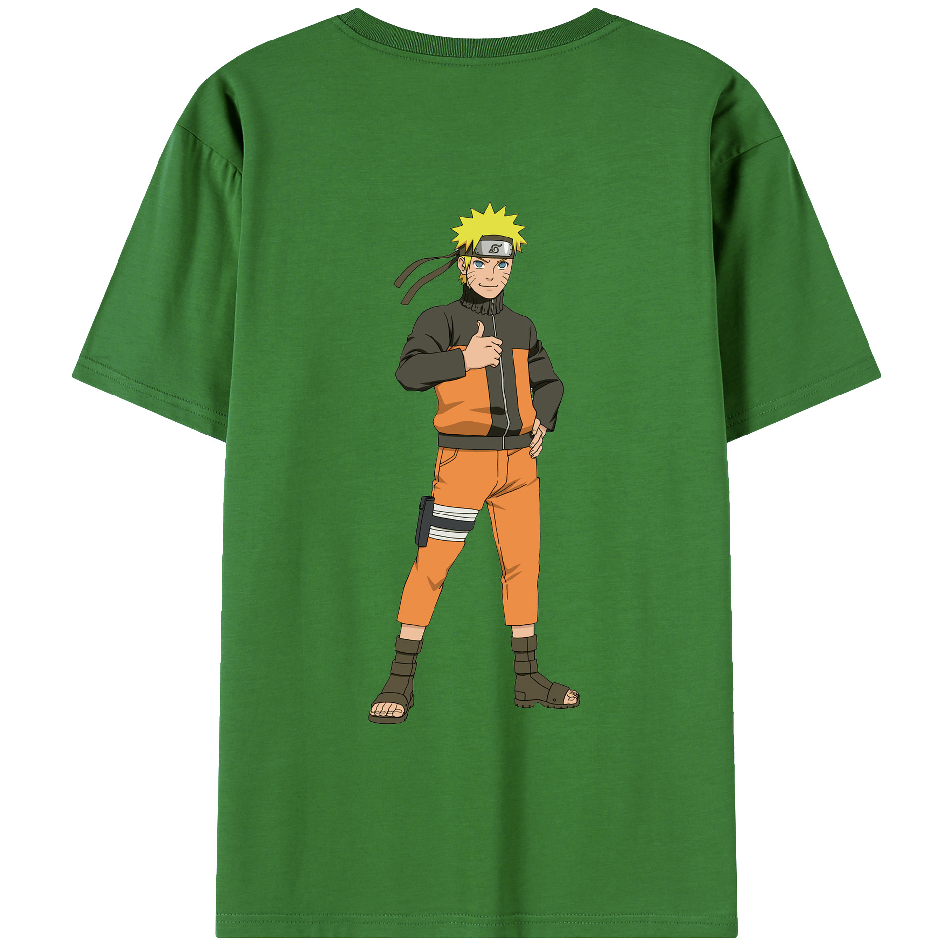 （画像用） NARUTO -ナルト- うずまき ナルト Uzumaki Naruto レディース半袖Tシャツ(バックプリント)